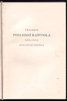 John Galsworthy: Poslední kapitola