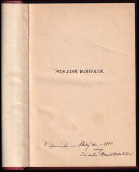 James Fenimore Cooper: Poslední Mohykán