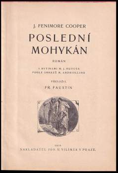 James Fenimore Cooper: Poslední Mohykán