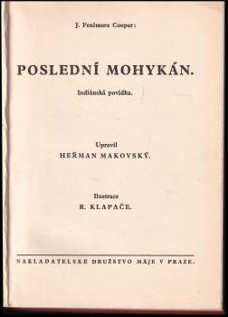 James Fenimore Cooper: Poslední Mohykán