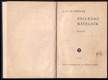 Joseph A Altsheler: Poslední náčelník