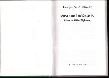 Joseph A Altsheler: Poslední náčelník