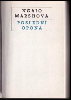 Ngaio Marsh: Poslední opona