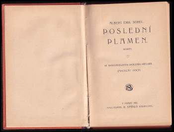 Albert-Émile Sorel: Poslední plamen