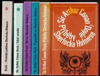 KOMPLET 5X - Arthur Conan Doyle a Sherlock Holmes - Příběhy Sherlocka Holmese + Vzpomínky na Sherlocka Holmese + Návrat Sherlocka Holmese + Údolí strachu + Poslední poklona Sherlocka Holmese