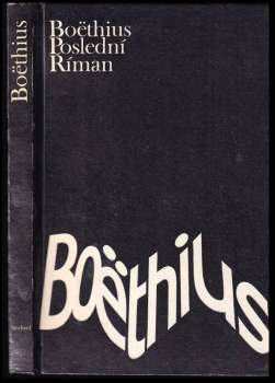 Anitius Manlius Torquatus Severinus Boëthius: Poslední Říman