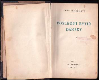 Thit Jensen: Poslední rytíř dánský
