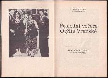 Roman Cílek: Poslední večeře Otýlie Vranské