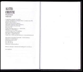 Agatha Christie: Poslední víkend