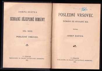 Josef Svátek: Poslední Vršovec