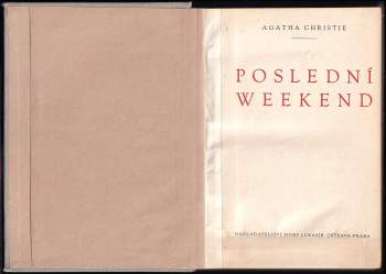 Agatha Christie: Poslední weekend