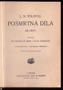 Lev Nikolajevič Tolstoj: Posmrtná díla