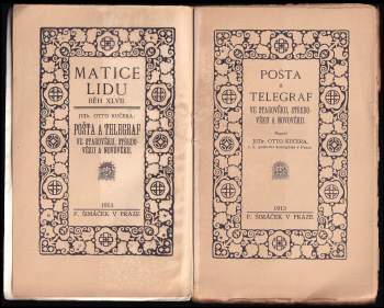 F. S Holeček: Pošta a telegraf