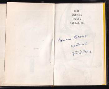 Jiří Šotola: Poste restante