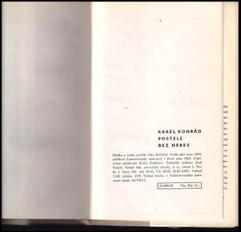 Karel Konrád: Postele bez nebes