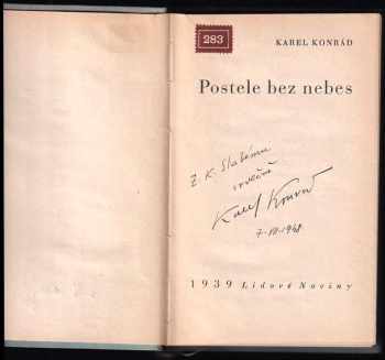 Karel Konrád: Postele bez nebes