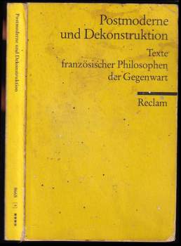 Postmoderne und Dekonstruktion, Texte französischer Philosophen der Gegenwart