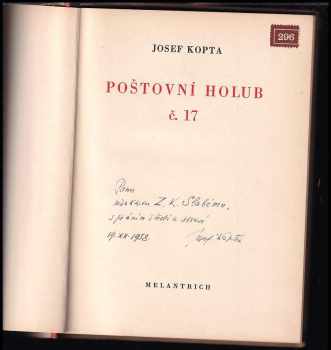 Josef Kopta: Poštovní holub č. 17