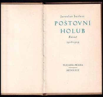 Jaroslav Seifert: Poštovní holub