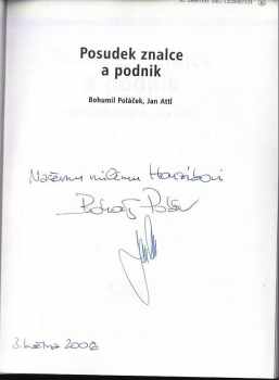 Bohumil Poláček: Posudek znalce a podnik