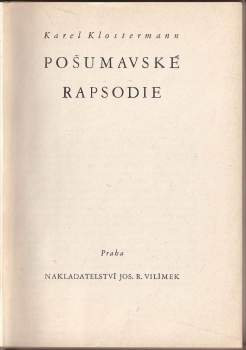 Karel Klostermann: Pošumavské rapsodie