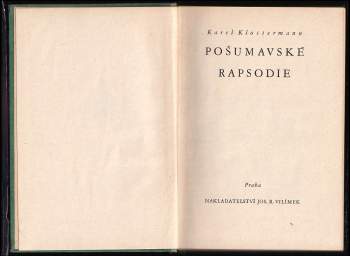 Karel Klostermann: Pošumavské rapsodie