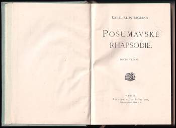 Karel Klostermann: Pošumavské rhapsodie