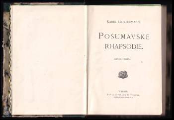 Karel Klostermann: Pošumavské rhapsodie