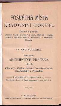 Antonín Podlaha: Posvátná místa Království českého