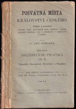 Posvátná místa království Českého - řada první - díl II. - Vikariáty - Berounský, Bystřický a Plzeňský