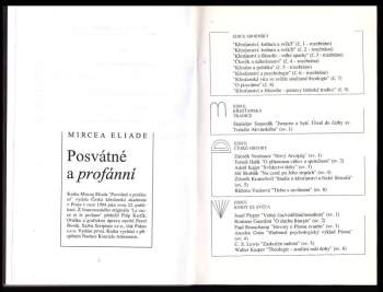 Mircea Eliade: Posvátné a profánní