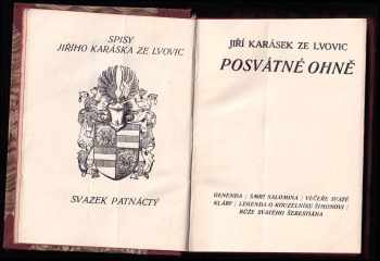 Ernest Christopher Dowson: KOMPLET Beletrie 3X Papežka Jana + Posvátné ohně + Vzpomínky egoistovy