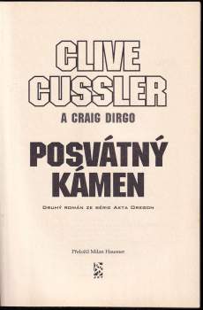 Clive Cussler: Posvátný kámen