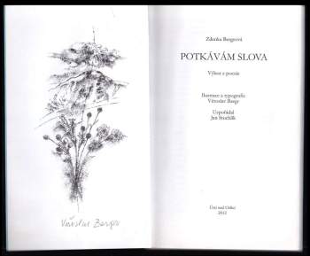 Zdenka Bergrová: Potkávám slova