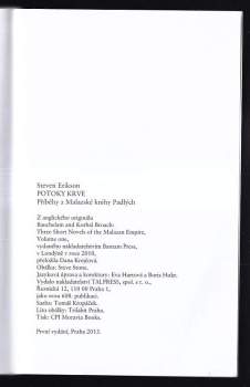 Steven Erikson: Potoky krve