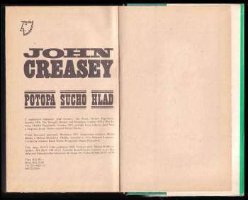 John Creasey: Potopa ; Sucho ; Hlad