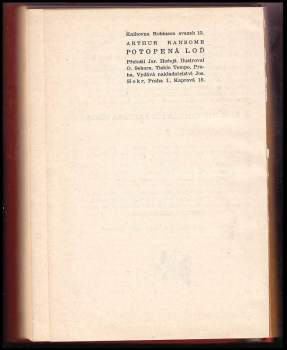 Arthur Ransome: Potopená loď
