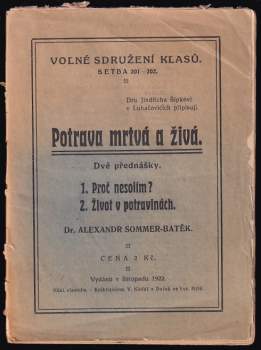 Potrava živá a mrtvá