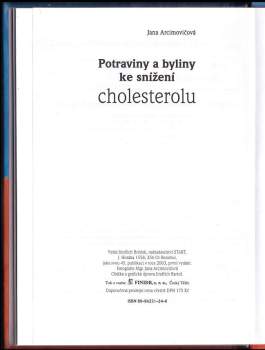 Jana Arcimovičová: Potraviny a byliny ke snížení cholesterolu