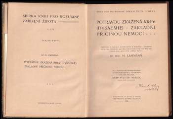 Heinrich Lahmann: Potravou zkažená krev (dysaemie) základní příčinou nemocí