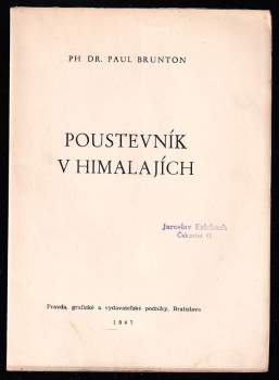 Paul Brunton: Poustevník v Himalajích