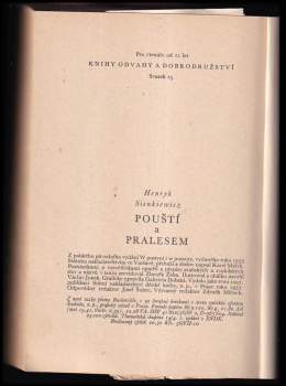 Henryk Sienkiewicz: Pouští a pralesem