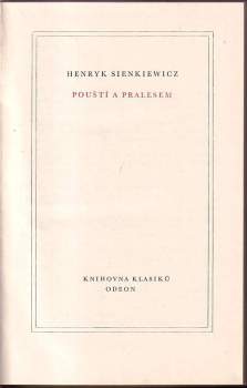 Henryk Sienkiewicz: Pouští a pralesem