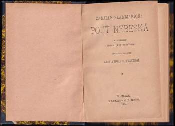 Camille Flammarion: Pouť nebeská a několik jiných cest vesmírem