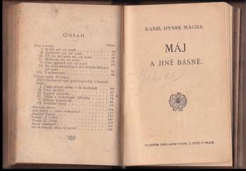 Karel Hynek Mácha: Pouť nebeská a několik jiných cest vesmírem + Máj a jiné básně + Básně staronárodní rukopisův Zelenohorského a Kralodvorského - SVÁZÁNO DO JEDNOHO SVAZKU
