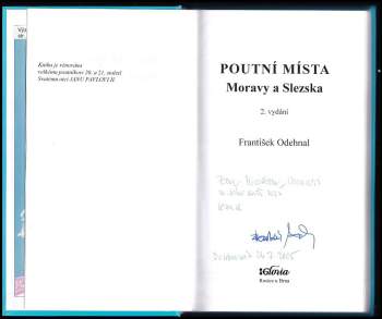 František Odehnal: Poutní místa Moravy a Slezska