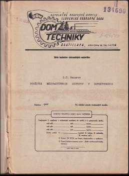 S. T Nazarov: Použitie rádioaktívnych izotopov v defektoskópii