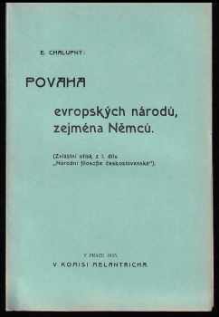 Povaha evropských národů, zejména Němců