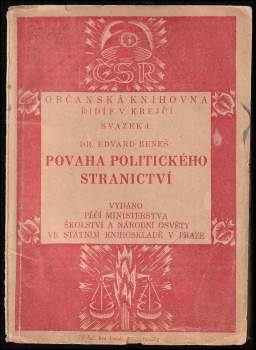 Povaha politického stranictví