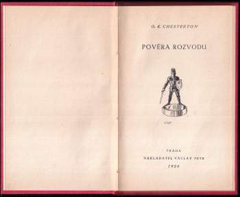 G. K Chesterton: Pověra rozvodu